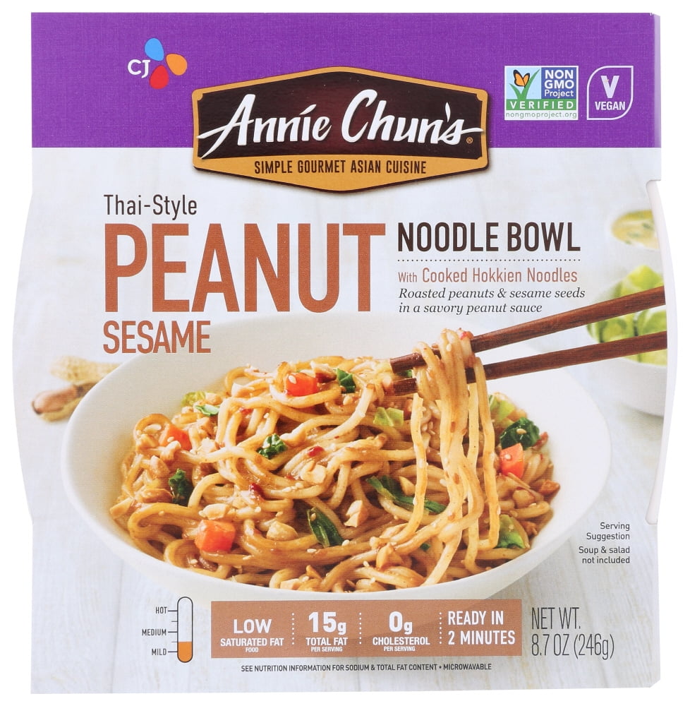 Annie Chun's Thai-Style Peanut Sesame Noodle Bowl, 8.7 oz