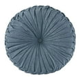 thumbnail image 1 of Intelligent Design Polyester Chenille Round Floor Pillow Cushion in Aqua, 1 of 6