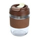 thumbnail image 2 of Taza doble de vidrio con tapa con pajita | Vaso portátil térmico de 400 ml | Hermético 360° | Resistente al calor | Soporte para teléfono | Colores macaron | 1 unidad, 2 of 6
