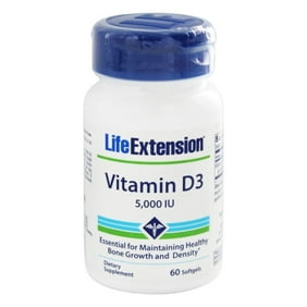Life Extension Vitamin D3 With Sea Iodine 5000 Iu 60 Vegetarian Capsules