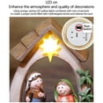 thumbnail image 5 of Hometravel LED Nativity Scene, Lighted Manger Group Display, Religious Christmas Ornament with Illuminated Figure Arrangement, 5 of 9
