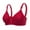 Red, variant on Women's Large And Thin Bra, Front Buckle, No Steel Ring, Gathered Underwear, Closed Breast, Women's Bra