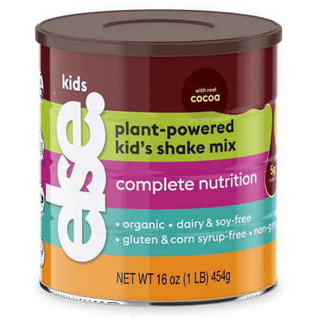 Else Nutrition Kids Shake Mix - Plant-Based, Dairy-Free Protein Powder w/ 25+ Vitamins (Chocolate, 1-Pack)