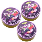 Woogie Fine Drops Wild Berries Hard Candy - Assorted Fruit Candy 3 pack | Wild Berry Candy in Reusable Tin -Delicious Fruit Drops with Raspberry & Blueberry Flavor-Portable Candy for Gifting & Travel