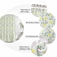 thumbnail image 6 of Yellow Spring Floral Waterproof Fabric Shower Curtain,Flowers Leaves Pastoral Botanical Waterproof Fabric Shower Curtain for Bathroom Curtains Bathtubs Shower Curtains with 12 Hooks Small 36x78in, 6 of 8