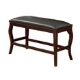 thumbnail image 1 of Banc en Bois avec Siège Coussiné, Brun Cerise, 1 of 1
