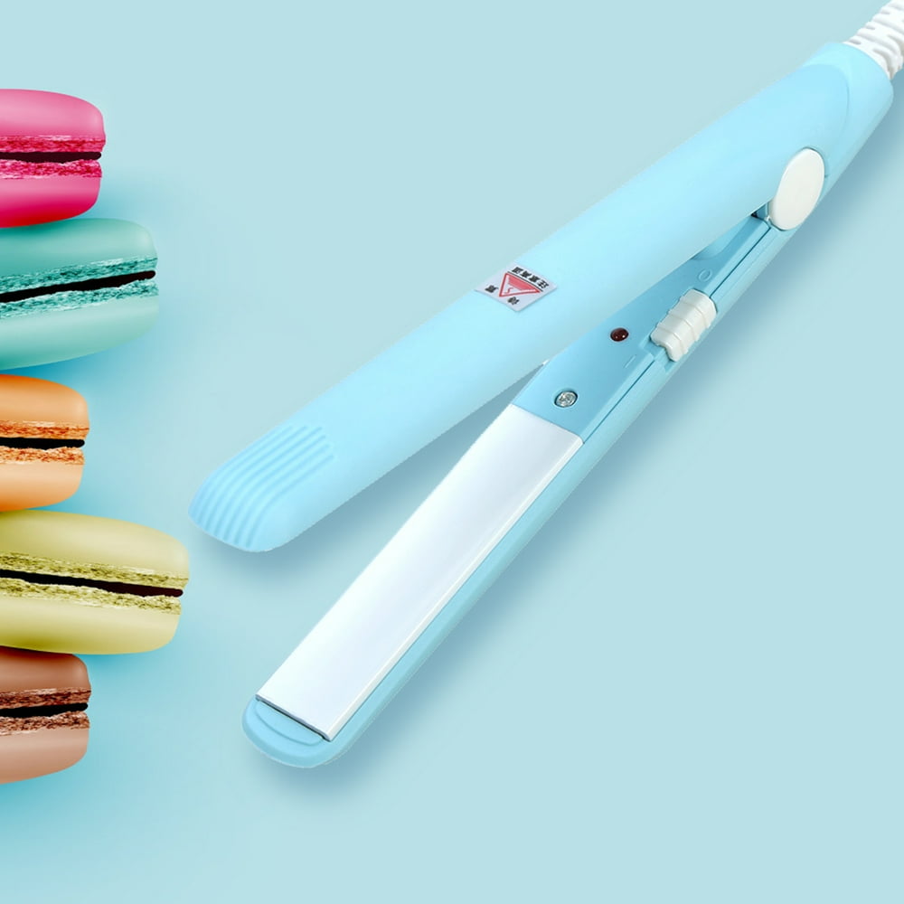 Kritne 4Colors 2 in 1 Mini Hair Straightener Ceramic Tourmaline Plate