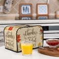 thumbnail image 5 of KLL Thanksgiving With A Grateful Heart Print 2 Slice Toaster Dust Covers Kitchen Small Appliance Cover with 2 Pockets,Can hold Jam Spreader Knife & Toaster Tongs (11.4 x 7.9 x 7.5), 5 of 6