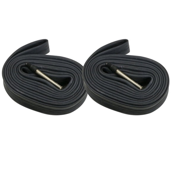 2 Pack Bike Tubes 700 x 23-25c Road Bike Inner Tube with 48mm Presta Valve with 2 Tire Levers