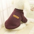 thumbnail image 4 of 5 Color Autumn Winter Clothes For Pet Dogs Soft Comfortable Woolen Wram Fashion Classic Sweater Dog's Clothes, 4 of 6