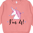 thumbnail image 3 of Inktastic 4th Birthday Cute Unicorn Toddler Sweatshirt, 3 of 4