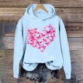 thumbnail image 1 of Jsaierl Sweat à Capuche Imprimé Papillon pour Femmes Tendance Manches Longues Pull Décontracté Mignon Tops 2025, 1 of 6