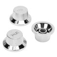 thumbnail image 4 of Guitar Top Hat Knob, Guitar Knob Set Silver Small Plastic  for Replacement, 4 of 7