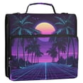 thumbnail image 5 of FORMRS Zipper Binder with Shoulder Strap 2-inch Ring 500 Sheet Capacity File Bag, Green Digital Art, 5 of 5