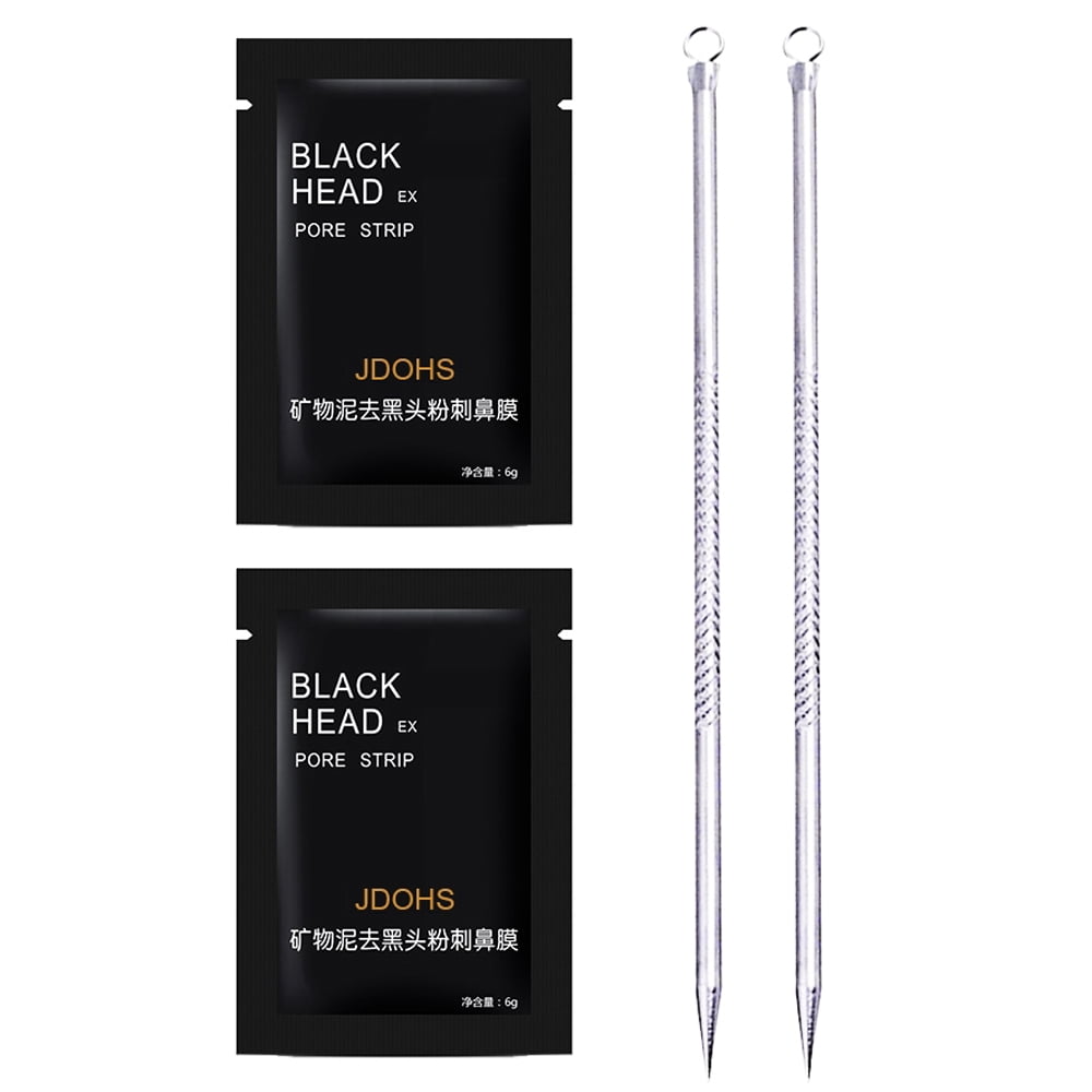 JDOHS 2 Blackhead Remover Strips Plus 2 Tools, Individually Sealed