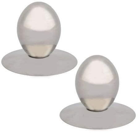 2 Tone Pan - Home Kitchen Stainless Steel Cookware Pot Pan Lid Cover Knob Silver Tone 2 PCS