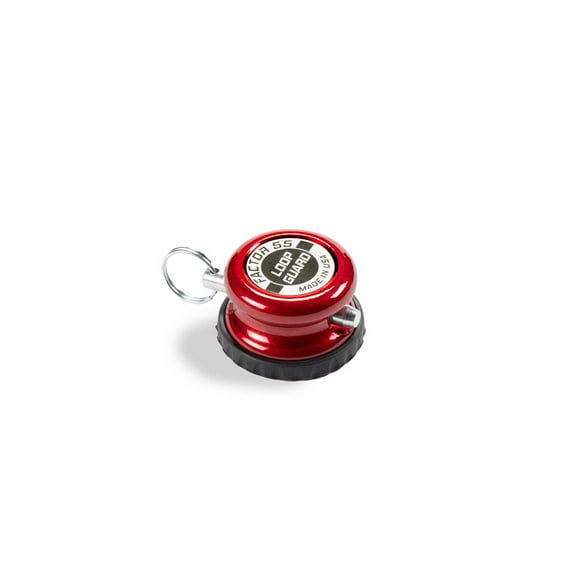 Factor 55 Winch Cable Stop 00445-01 Loop Guard; Fits 5/16 Inch Steel Cable; One Piece Design; Red; Aluminum