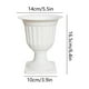 thumbnail image 3 of pstuiky Maceta romana europea de plástico para flores ideal para decoración de arreglos florales de imitación ingeniosa maceta decorativa de jardinería dividida por la mitad., 3 of 6