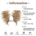 thumbnail image 2 of Messy Bun Hair Piece Side Comb Clip in Hair Bun Hairpiece for Women Short Natural Straight Versatile Adjustable Styles Easy Hair pieces, 2 of 3