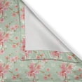 thumbnail image 4 of Ambesonne Flowers Valance Pack of 2, Retro Spring Blossoms, 54"X12", Mint Pink, 4 of 5