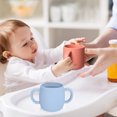 thumbnail image 3 of Silicone Preschool Cup - Baby Training Open Cup with Handle, suitable for children over 6 months old, 3 of 5