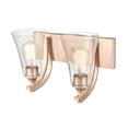 thumbnail image 4 of 1492-MG Millennium Lighting Natalie - 2 Light Bath Vanity-10 Inch Tall and 14.5 Inch Wide-Modern Gold Finish, 4 of 8