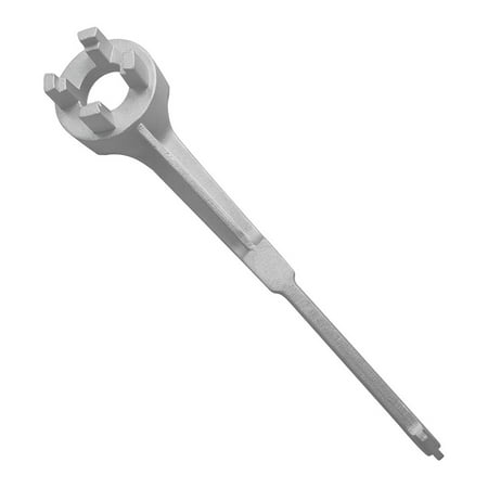 

Aluminum Drum Wrench Heavy-Duty Drum Plug Bung Wrench for Opening 10 15 20 30 55 Gallon Drum Fits 2 and 3/4 Bung Caps