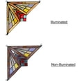 thumbnail image 3 of RADIANCE Goods Mission Tiffany-Glass Window Panel 8" Wide, 3 of 3