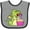 Heather and Black, variant on Inktastic Dragon Cupcake 1st Birthday Boys or Girls Baby Bib