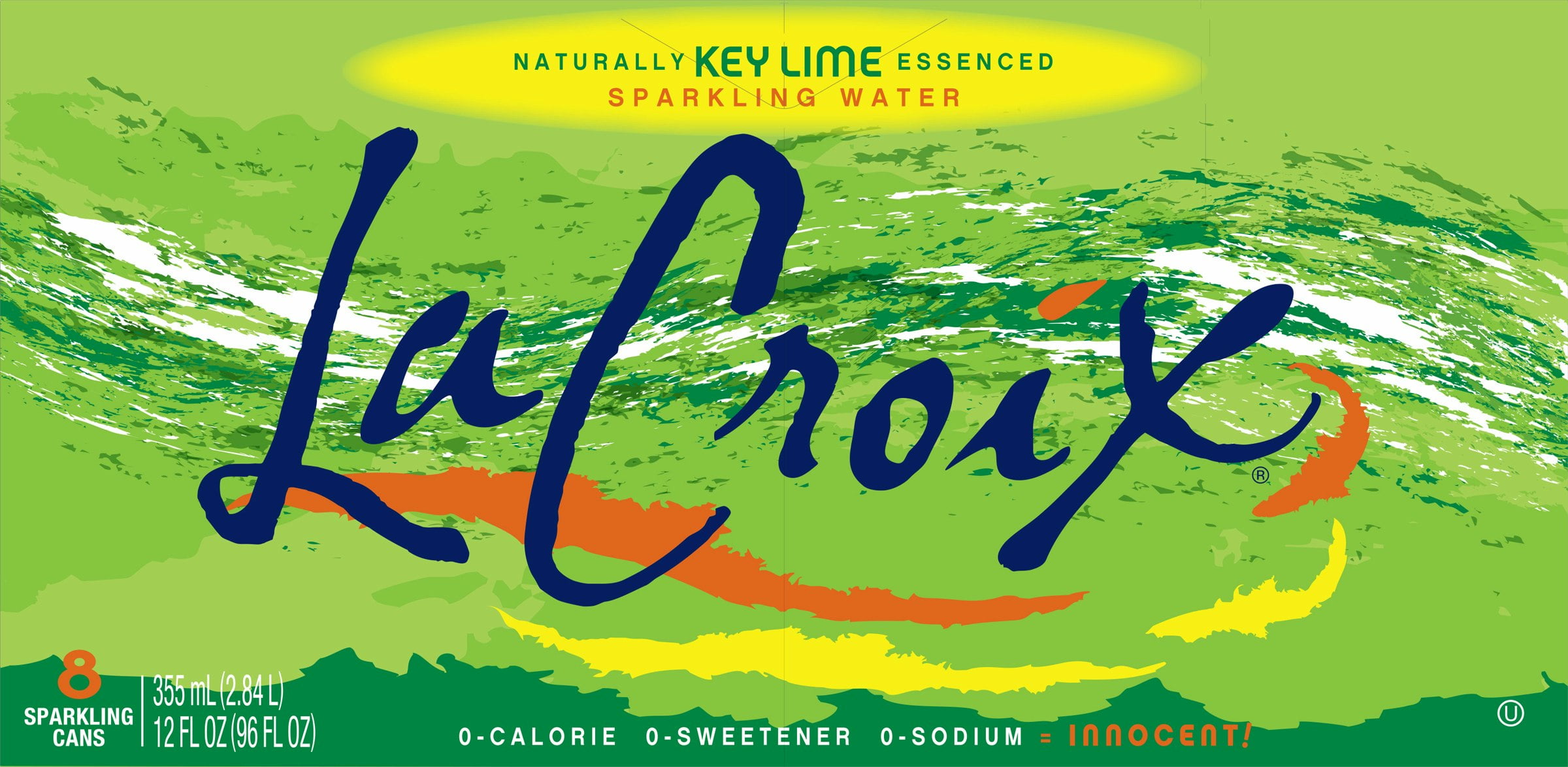 La Croix Sparkling Water Key Lime 8 Pack 12 oz (Pack Of 3)