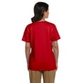 thumbnail image 2 of Womens 5.2 oz. ComfortSoft V-Neck Cotton T-Shirt 5780 (5 PACK), 2 of 2
