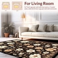 thumbnail image 2 of ODIKA 4'x6' Machine Washable Non-Slip Area Rug, Ethereal Earthy Patterned Aesthetic High Traffic Rug, Brown, 29251, 2 of 7