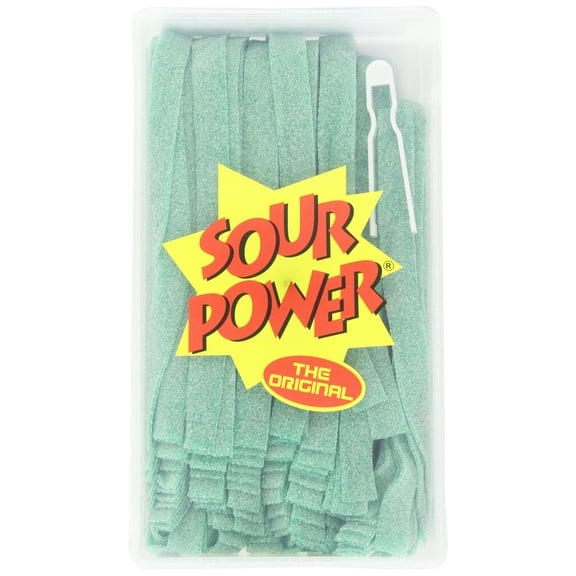 Sour Power Belts, Green Apple (150-Count Belts), 42.3-Ounce Tub