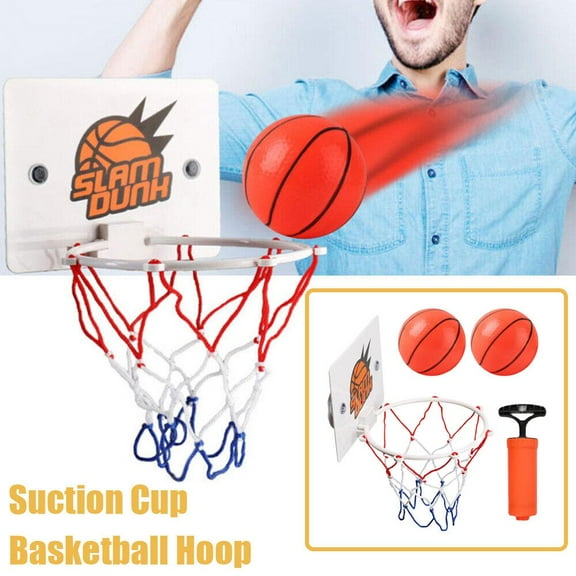 FurNest Mini Basketball Hoop Net Indoor Over the Door BackboardWith PumpGame S