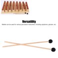 thumbnail image 3 of Percussion Mallets, 2Pcs Clear Tone Marimba Mallets Portable Knitted Head Wooden Handle  For Performance For Beginner, 3 of 8