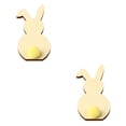 thumbnail image 1 of Injueey 5 piezas de rodajas de madera de conejo, exquisitas decoraciones de Pascua, manualidades de álbum de recortes de estilo Simple, Kits Type2 NO2, 1 of 6
