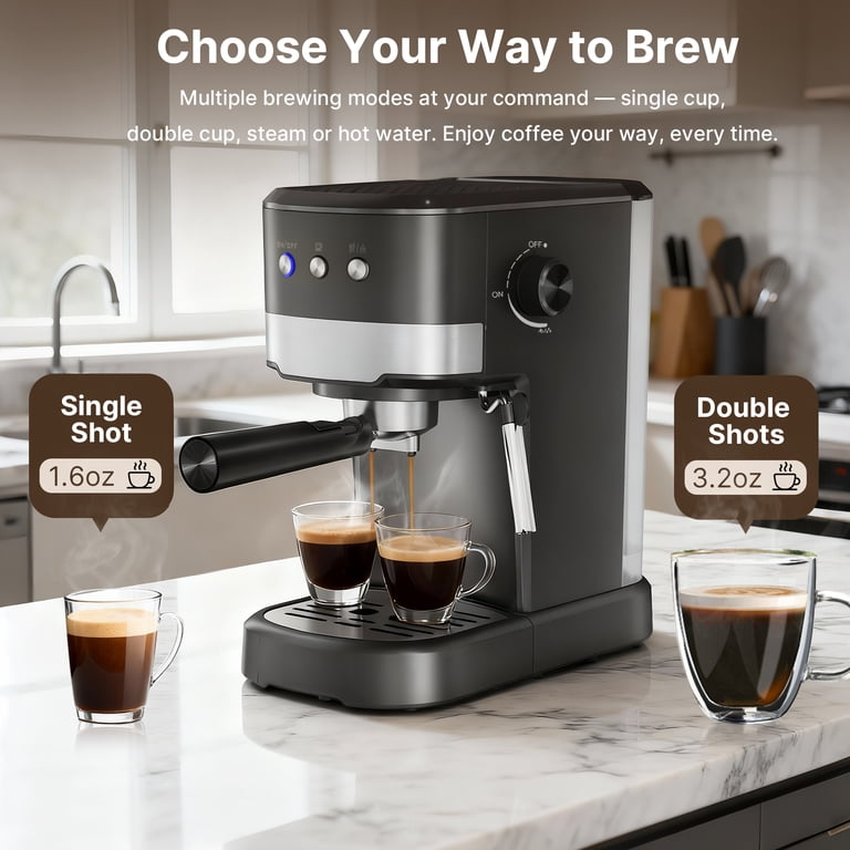 Nicwin 15-Bar Espresso Machine With Auto Milk Frother photo 4