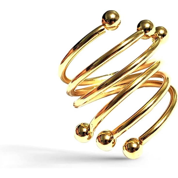 Servilleteros Dorados, Juego de 10, Servilleteros Elegantes, Servilleteros Dorados, Servilletero Dorado, Servilleteros Dorados, Juego de 10, Servilleteros Dorados Pequeños, Servilleteros (Oro)