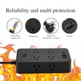 thumbnail image 4 of FNYOXU Power Strip Surge Protector | 3 USB & Type-C Ports, 6 Outlets, On/Off Button, 6FT Extension Cord for Dorm Room Essentials, 4 of 7