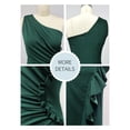 thumbnail image 3 of SouqFone High Waisted Ruched Long Prom Dress for Evening Party-XL,Dark Green, 3 of 6
