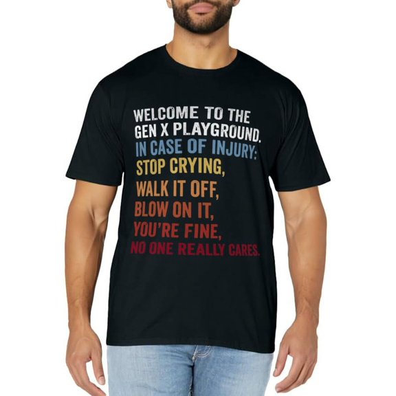 Millennial T-Shirt Welcome to the Gen X Playground Generation X 1980