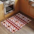 thumbnail image 2 of Entryway Rug 2'x3', Red Orange Southwest Small Rug for Kitchen Bathroom Door Mat Indoor Entrance, Aztec Boho Ethnic Geometric Art Non-Slip Area Rugs Floor Mats Carpet Front Door Rugs, 2 of 8