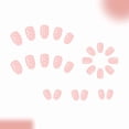 thumbnail image 6 of EBCUE Polka Dot Press on Nails Short Oval Glue on Nails Nude Pink Ombre Fake Nails Full Cover Glossy Acrylic Nails Press ons Stick on Nails for Women Manicure 24Pcs, 6 of 8