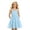 Blue-b, variant on Girls Dresses Spaghetti Strap Layered Ruffle Flared Swing Dress Kids Dresses 9-10 Years