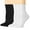 Dark Gray, variant on SwiftWear 6 Pack Ruffle Socks for Women Soft Cotton Socks Breathable Double Needle Crew Socks Cute Dress Socks for Girls
