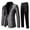 Black, variant on 2 Piece Sets for Men Glitter Blazer Shiny Suit Notch Lapel Jacket Sport Coat Homecoming Party Prom Bash Lightweight Busniess Travel Jakcets with Long Pants