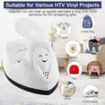 thumbnail image 3 of Mini Heat Press Machine Mini Electric Iron Portable Handy Heat Press Mini Iron With Charging Base Accessories For Clothes Diy T-Shirts Shoes Hats Small Heat Transfer Vinyl Projects (Blue), 3 of 7
