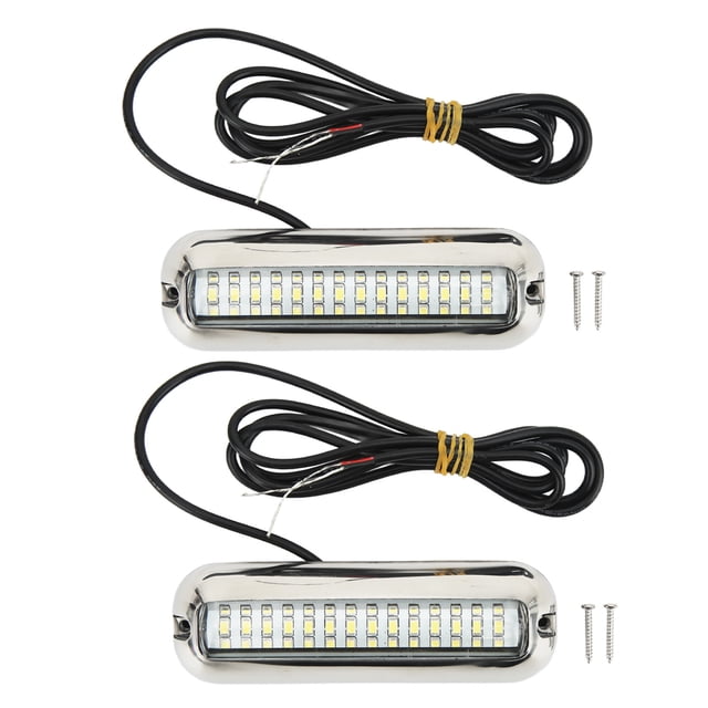 Underwater Marine LED Lights, Boat Drain Plug Light 120 Degrees Lighting Stainless Steel For Yachts White Light