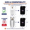 thumbnail image 3 of Flame King Gas Hauler Kit with Insulated Carry Case for 5 lb Propane Tank and 4ft Hose for Camping Outdoor, 3 of 12