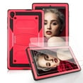 thumbnail image 1 of Mignova for Alcatel Joy Tab 2 Case,Shock-Resistant Drop-Proof and Shock-Resistant Rugged case(with Stand), for Alcatel Joy Tab 2/TCL Tab 8 Inch+Tempered Glass Screen Protector (Red, 2 Pack), 1 of 6